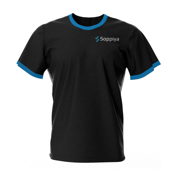 Soppiya  pure cotton black T-shirt